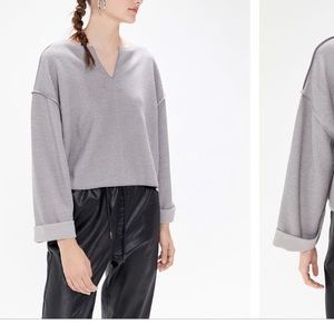 UO JAX Inside Out Notch Neck Top sweater